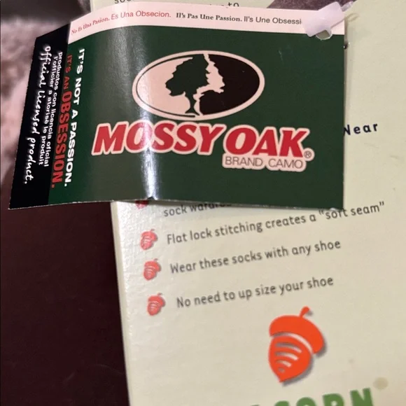 Versa Medium Weight Acorn Sock Mossy Oak (Fleece) - Picture 4 of 4